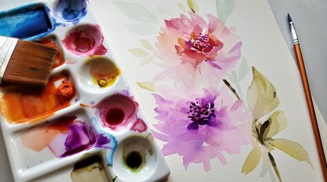 Kurz - Kurz malování rostlin a květin akvarelem
